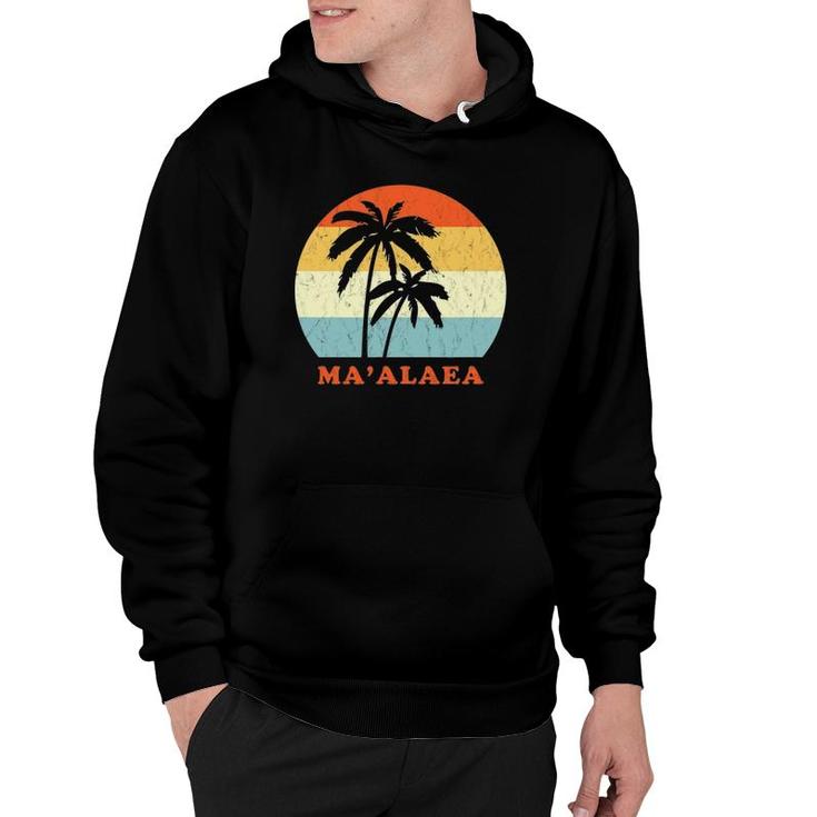 Maalaea Maui Vintage Sun & Surf Throwback Vacation Gift Hoodie