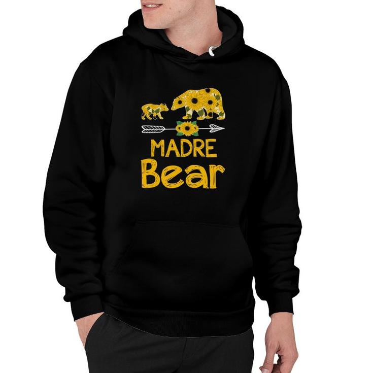 Madre Bear Sunflower Matching Mother In Spanish Portuguese For Mother’S Day Gift Hoodie