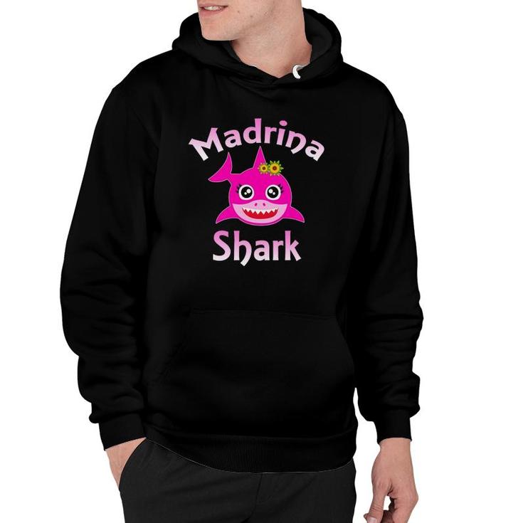 Madrina Shark Funny Spanish Godmother Gift Hoodie