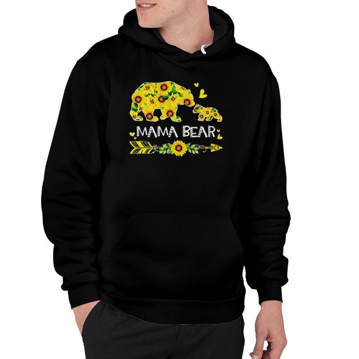 Mama Bear Sunflower Outfit Funny Mama Mothers Day Hoodie