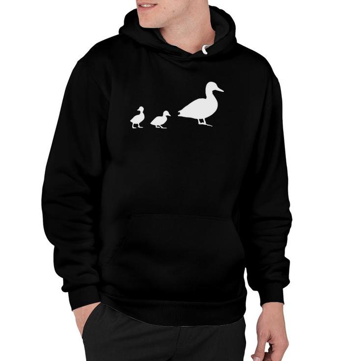 Mama Duck 2 Ducklings  Animal Family Mothers Day Hoodie