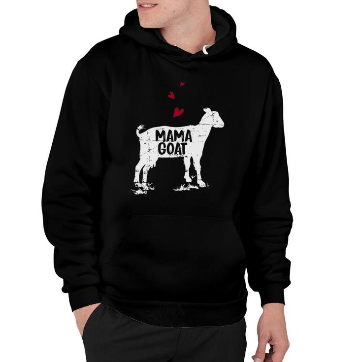 Mama Goat Design Farmer Goat Lover Gift Hoodie
