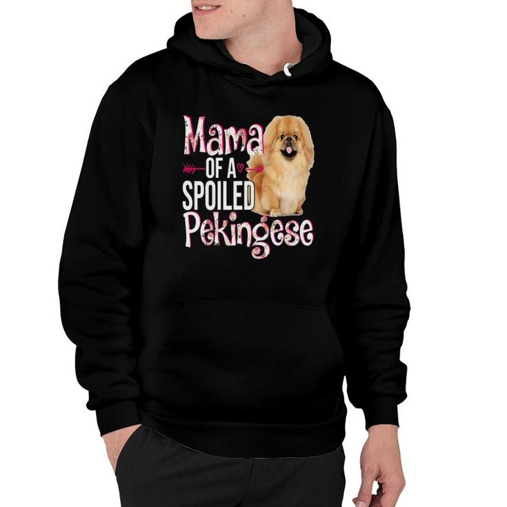 Mama Of A Spoiled Pekingese Happy Mother's Day Floral Dog Hoodie