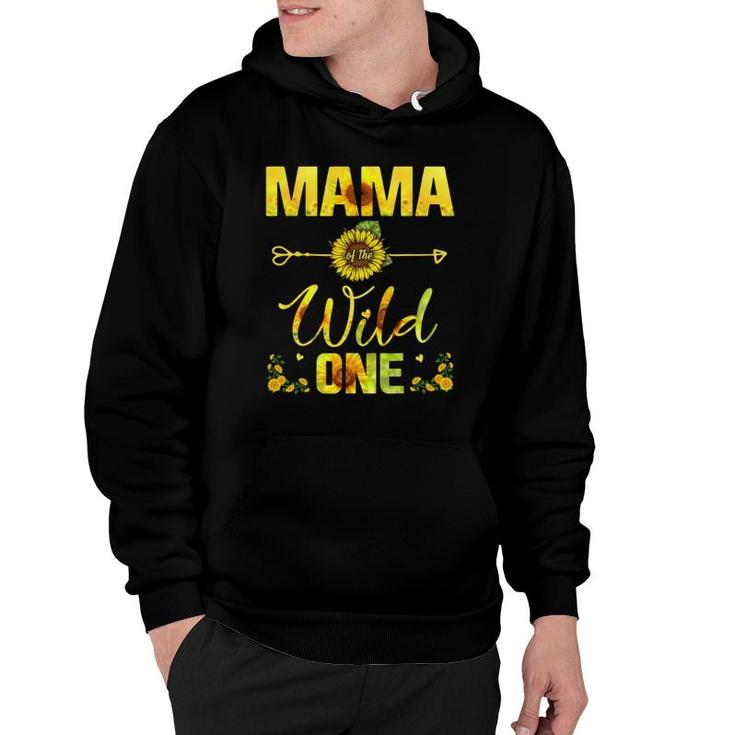 Mama Of The Wild One-1St Birthday Sunflower Outfit Hoodie