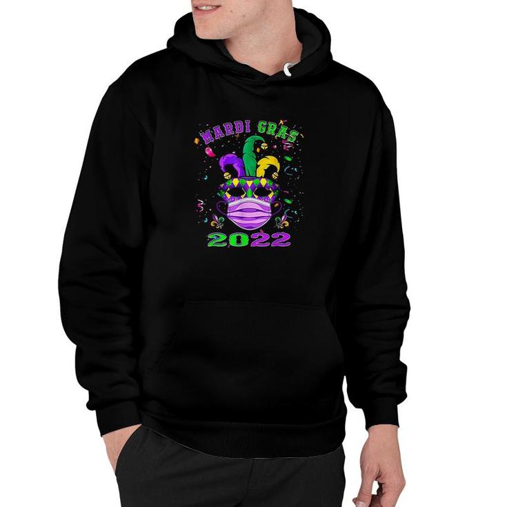Mask And Face Mask Funny New Orleans Mardi Gras 2022 Hoodie
