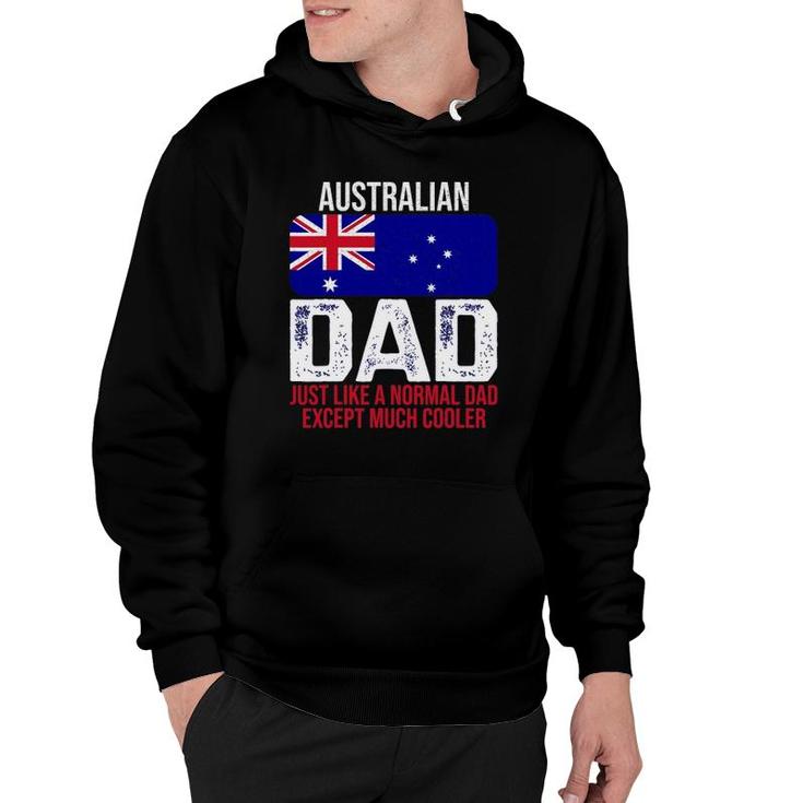 Mens Australian Dad Australia Flag Design For Father's Day Hoodie