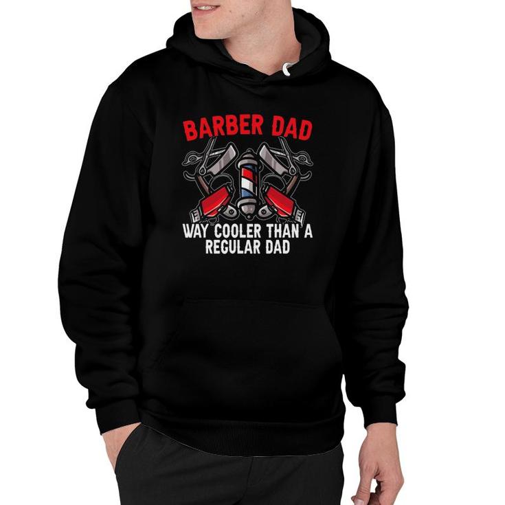 Mens Barber Dad Fathers Day Haircut Barbershop Best Daddy Ever Hoodie