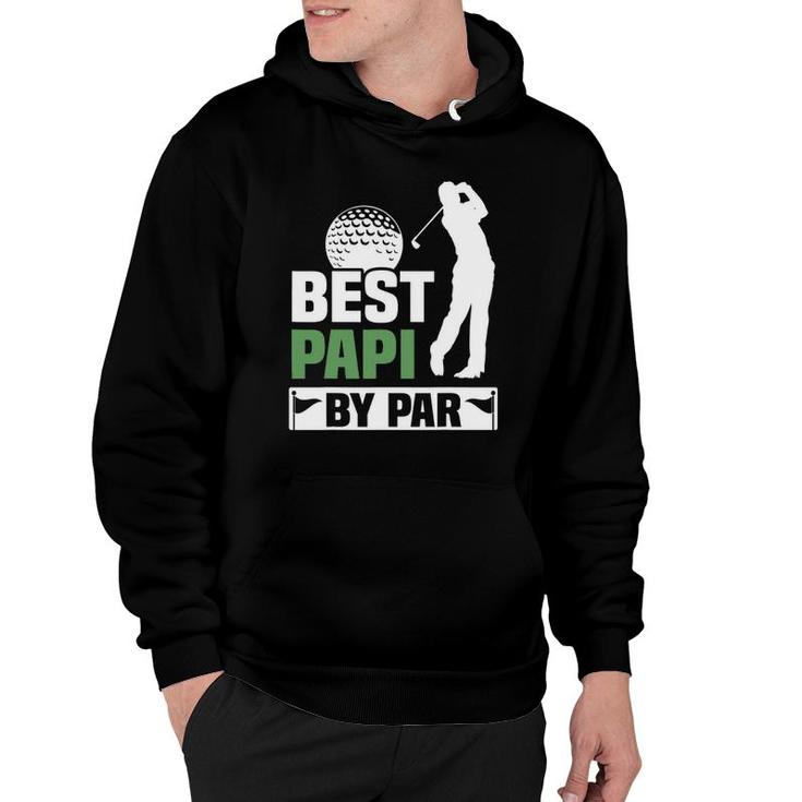 Mens Best Papi By Par Golf Grandpa Mens Fathers Day Gift Hoodie