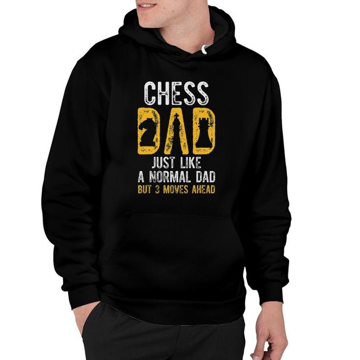 Mens Chess Dad 3 Moves Ahead Chess Playing Father Hoodie