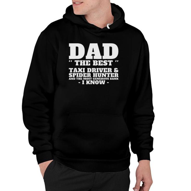 Mens Dad The Best Taxi Driver Spider Hunter And Bank Hoodie