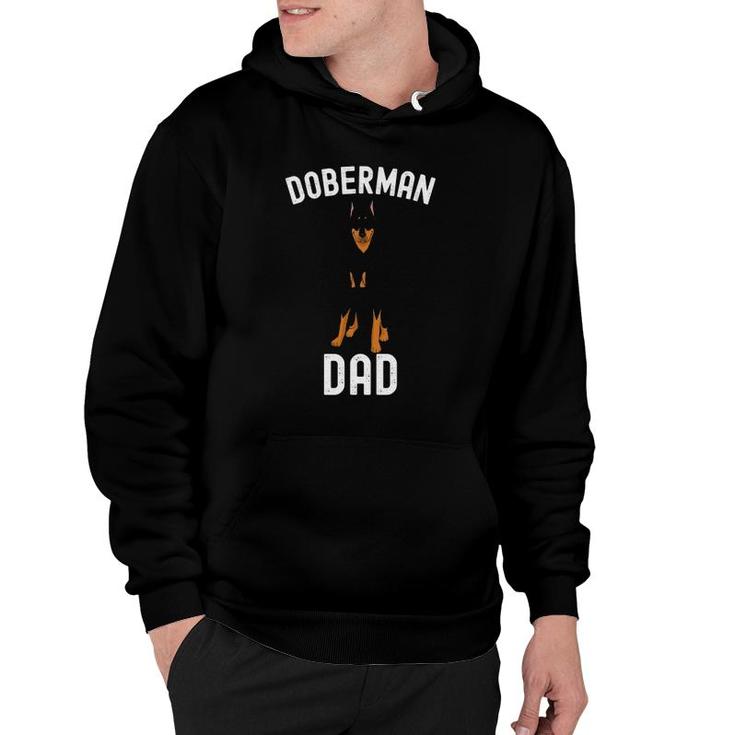 Mens Doberman Dad Father's Day Men Doberman Lover Owner Funny Dog Hoodie