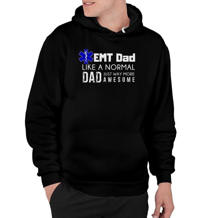 Mens Emt Dad Ems Medic Men Gift Daddy Graphic Tee Hoodie
