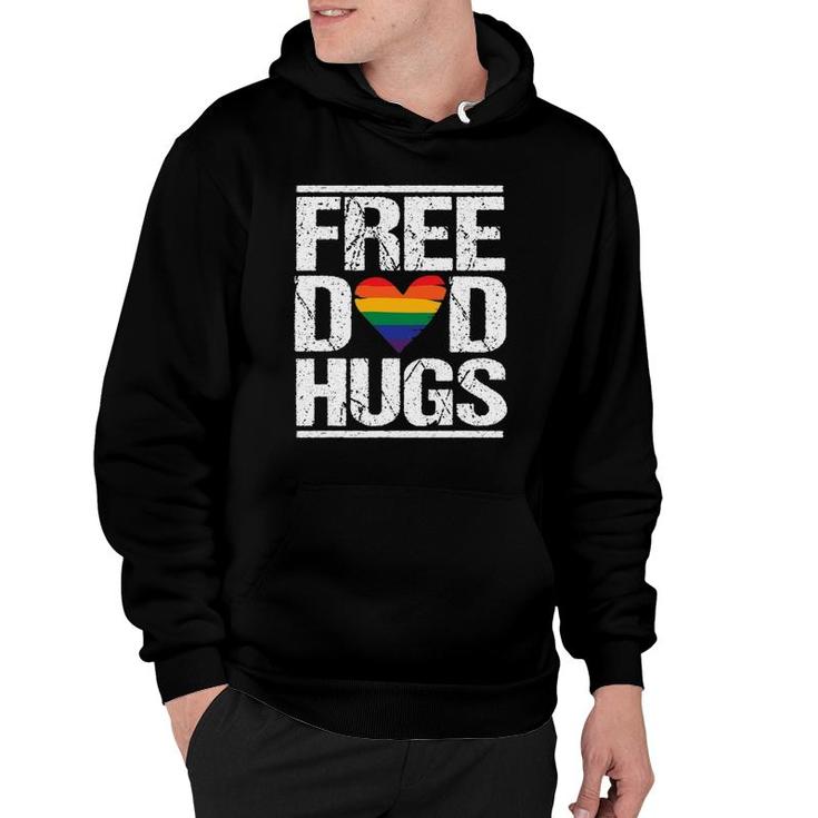 Mens Free Dad Hugs Lgbt Pride Stepfather Daddy Papa Hoodie