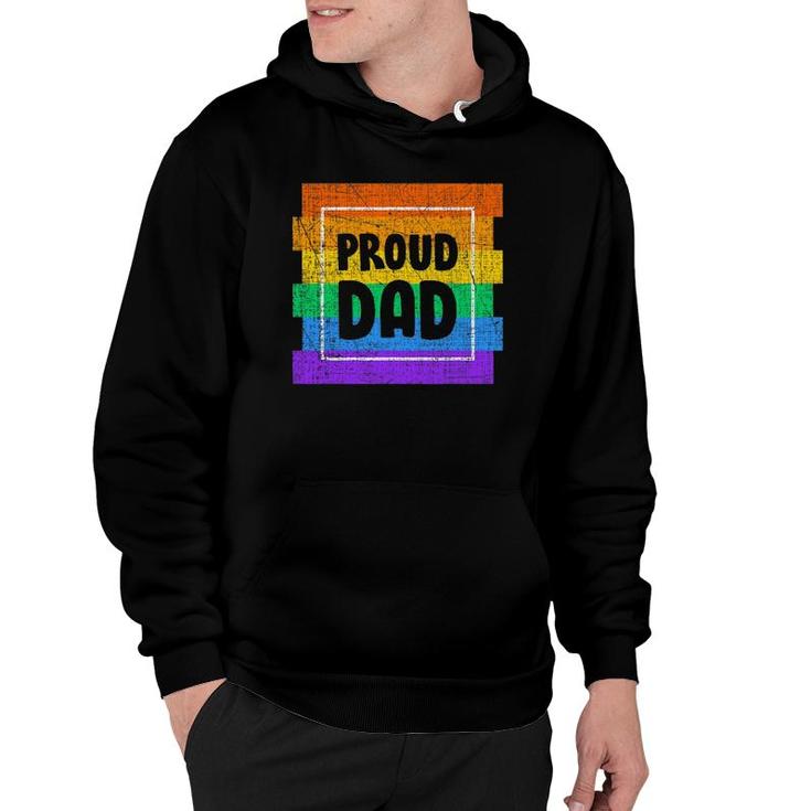 Mens Gay Pride Proud Dad Father Partner Lgbtq Hoodie
