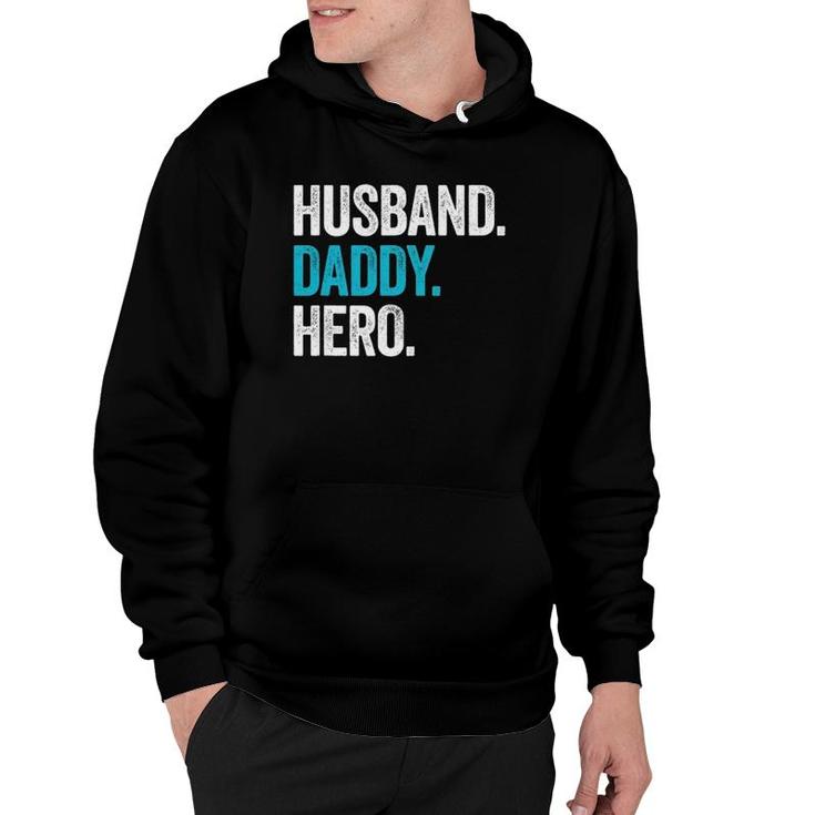 Mens Husband Daddy Hero  Dad Father's Day Gift Hoodie