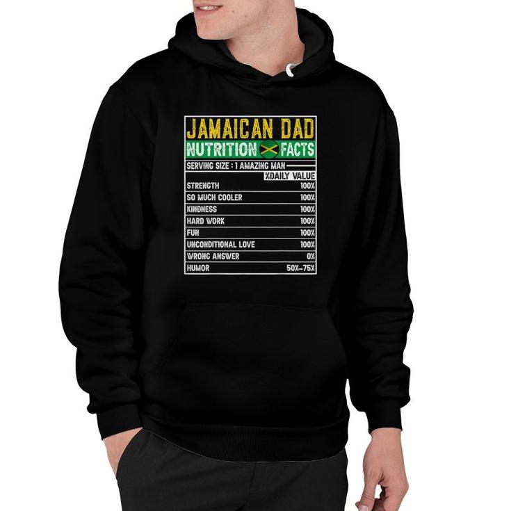 Mens Jamaican Dad Gifts - Dad Hero Nutritional Father's Day Hoodie