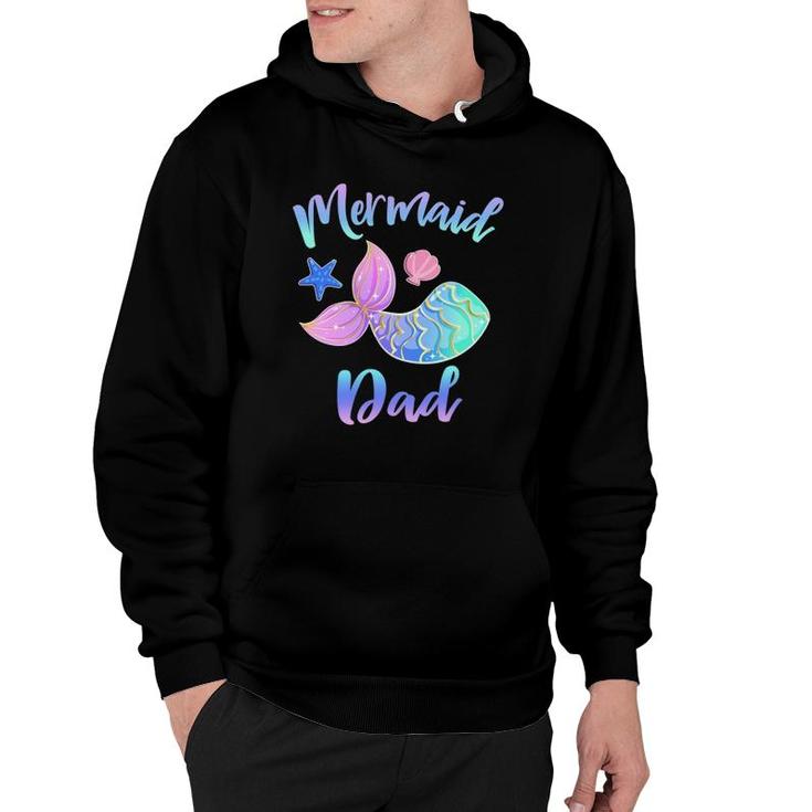 Mens Mermaid Dad Squad Gifts For Dad Fathers Hoodie