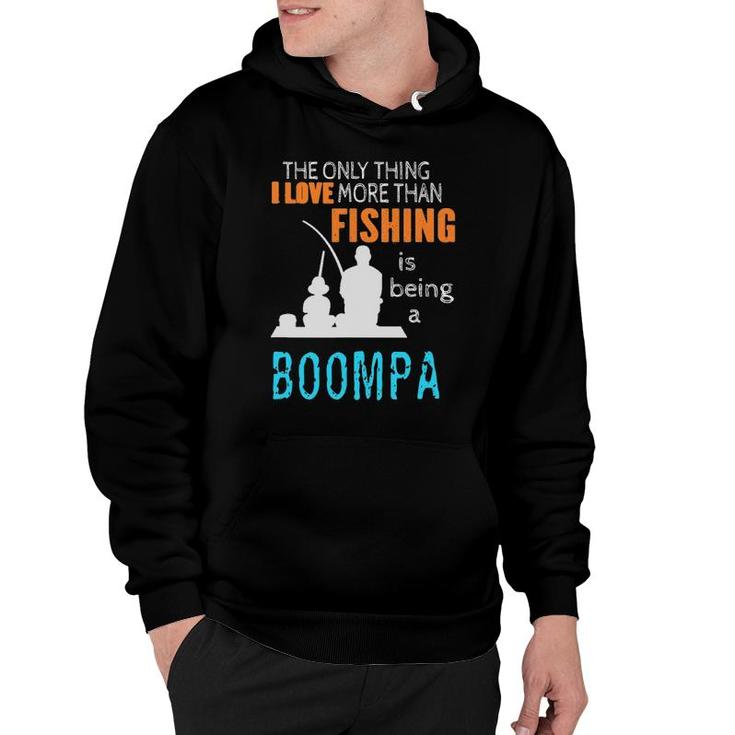 Mens More Than Love Fishing Boompa Special Grandpa Hoodie