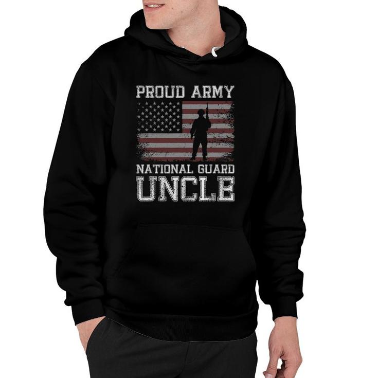 Mens Proud Army National Guard Uncle  US Military Gift Hoodie