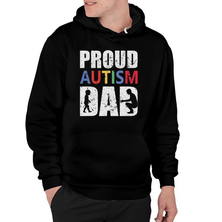 Mens Proud Autism Dad Hoodie
