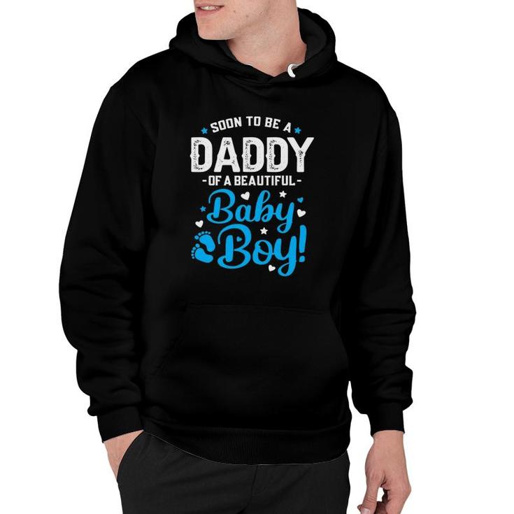 Mens Soon To Be A Daddy Of A Baby Boy New Dad Expecting Father Hoodie