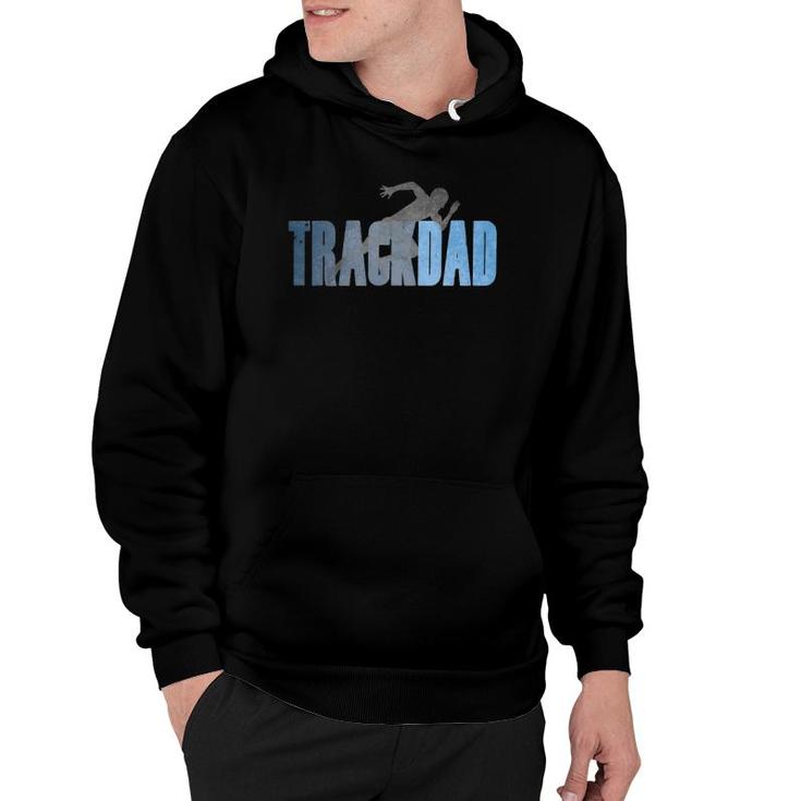 Mens Track Dad Track & Field Cross Country Runner Father's Day Hoodie