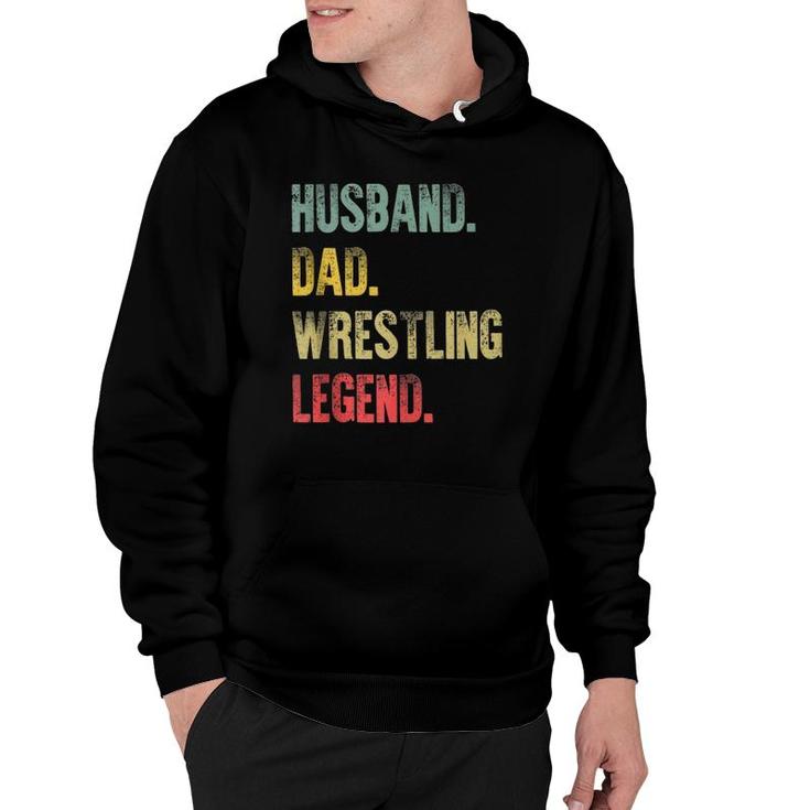 Mens Vintage Gift Husband Dad Wrestling Legend Retro  Hoodie