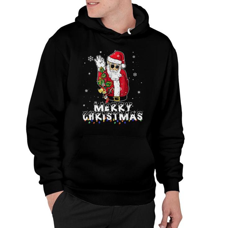 Merry Christmas 2021 Santa Claus Family Pajamas Xmas  Hoodie