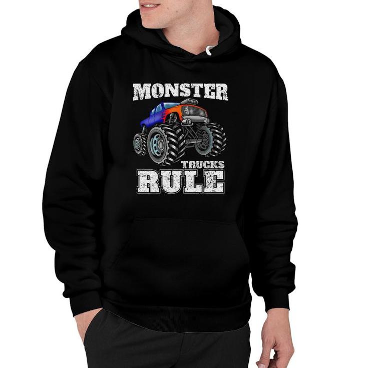 Monster Trucks Rule Monster Truck Boys Men Hoodie