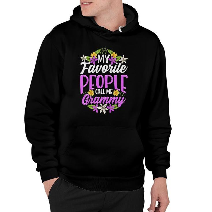 My Favorite People Call Me Grammy Floral Mothers Day Gifts Hoodie