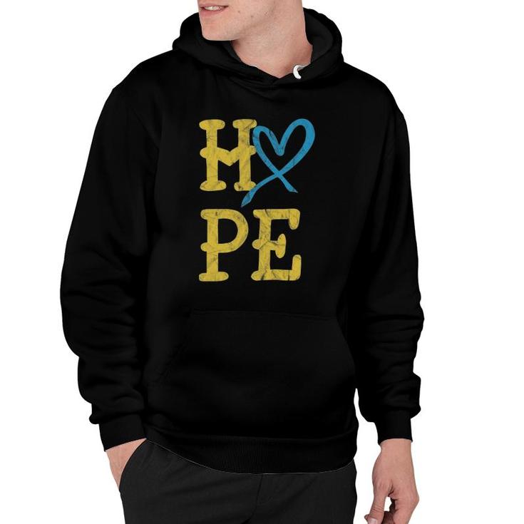 National Down Syndrome Awareness Month Hope Vintage T21 Gift Hoodie