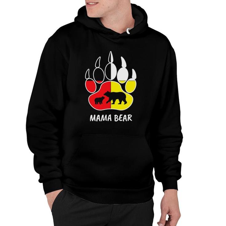 Native Mama Bear Inspired Indigenous Mama Bear Related Mother Hoodie