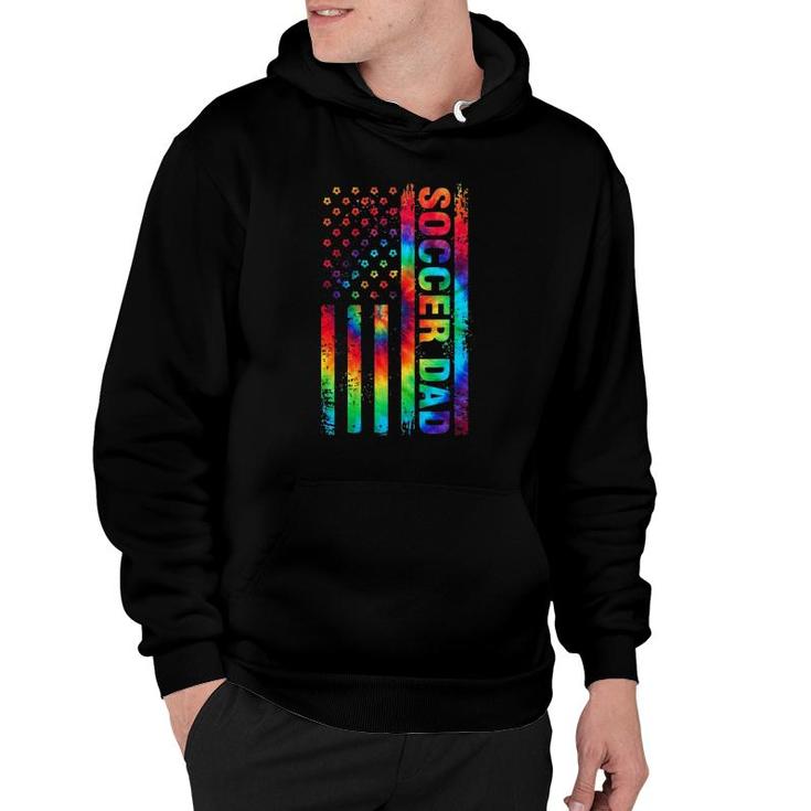 New First Time Dad Tie Dye Soccer Daddy Hoodie