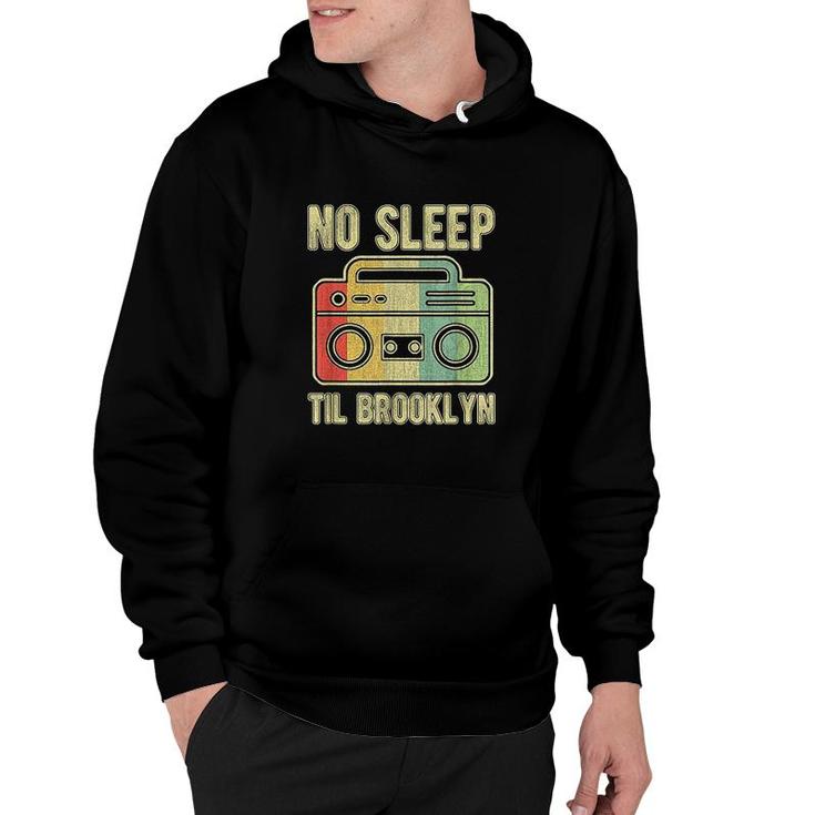 No Sleep Til Brooklyn Old School Portable Stereo Hoodie