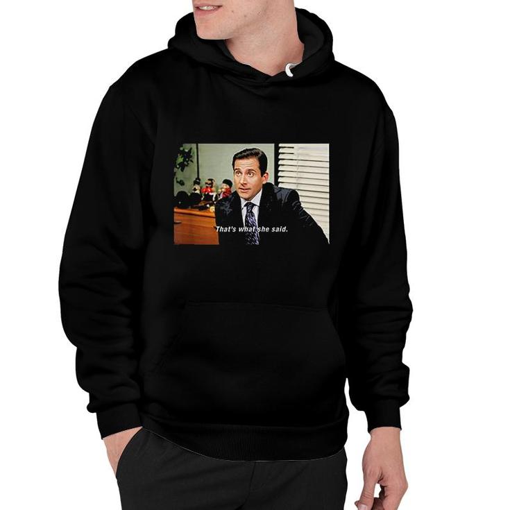 Office Thats What She Said Caption Hoodie