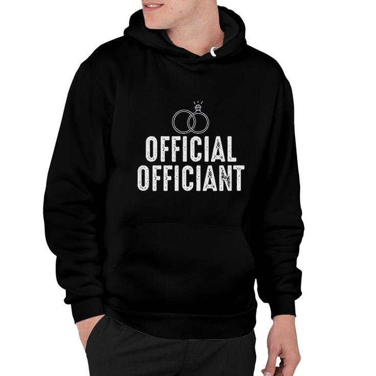 Official Ring Marriage Officiant Wedding Hoodie