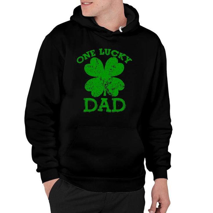 One Lucky Dad Vintage St Patricks Day Men Hoodie