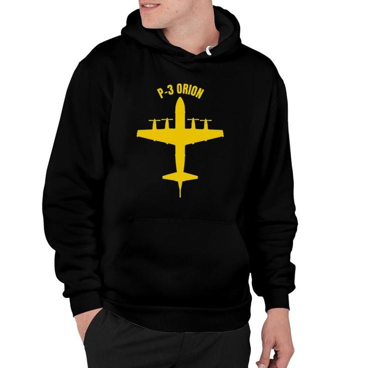 P-3 Orion Anti-Submarine Patrol Aircraft On Front And Back Hoodie