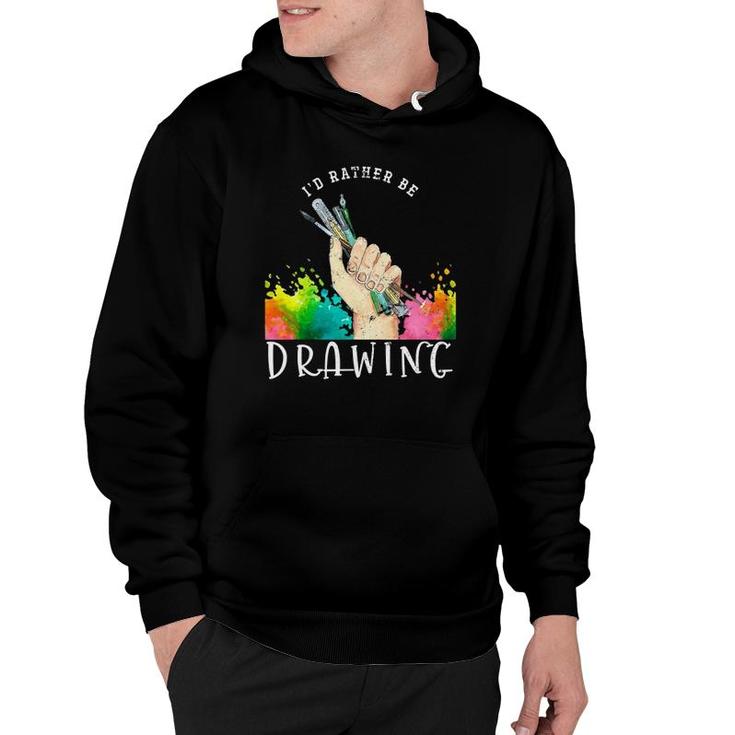 【oan】Brush Paint Long Sleeve T-Shirt Paint Brush Painter Illustration Sketching Drawing Artist