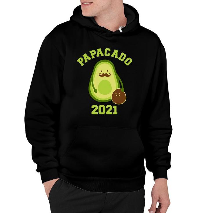 Papacado 2021 Funny Gift For New Dad Baby Annoucement Hoodie