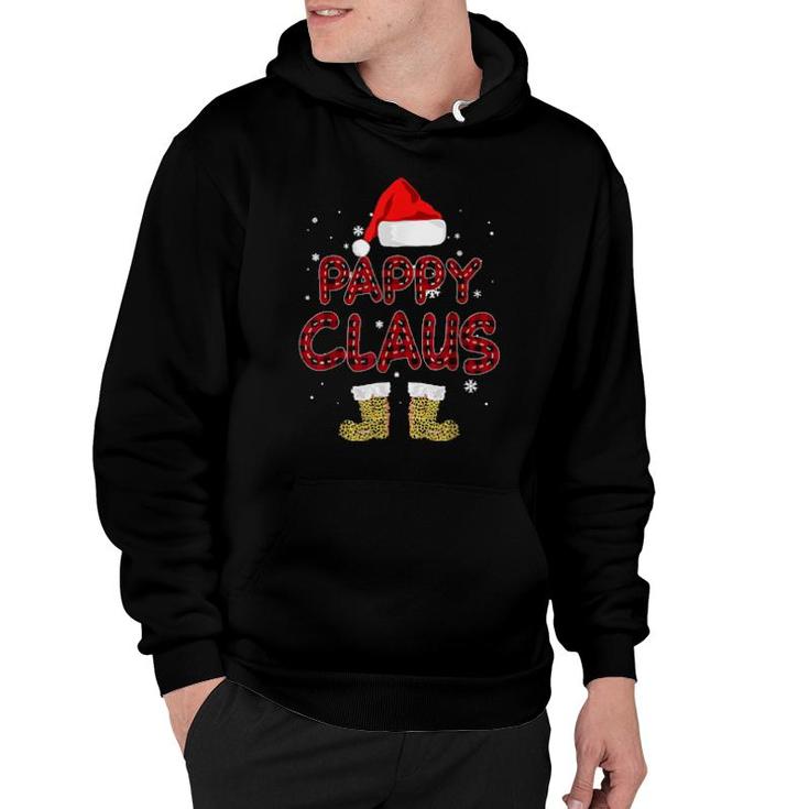 Pappy Claus Leopard Christmas Pajama Santa For Mom Dad  Hoodie