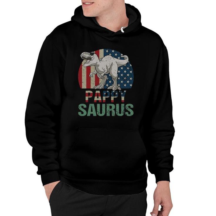 Pappysaurus Dinosaur Pappy Saurus Father's Day 4Th Of July Hoodie