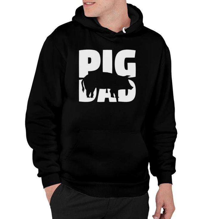 Pig Dad Pig Lover Gift For Father Zoo Animal Hoodie