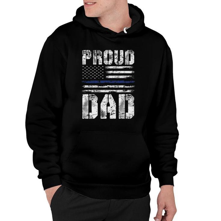 Police Officer Father's Day Gift Us Pride Police Hoodie