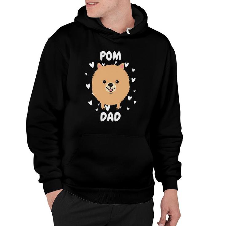 Pom Pomeranian Dad Papa Daddy Pa Father For Father’S Day Hoodie