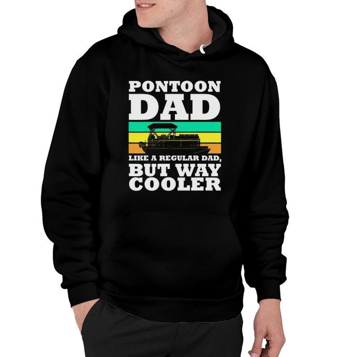 Pontoon Dad Boat Captain Funny Fathers Day Boating Hoodie