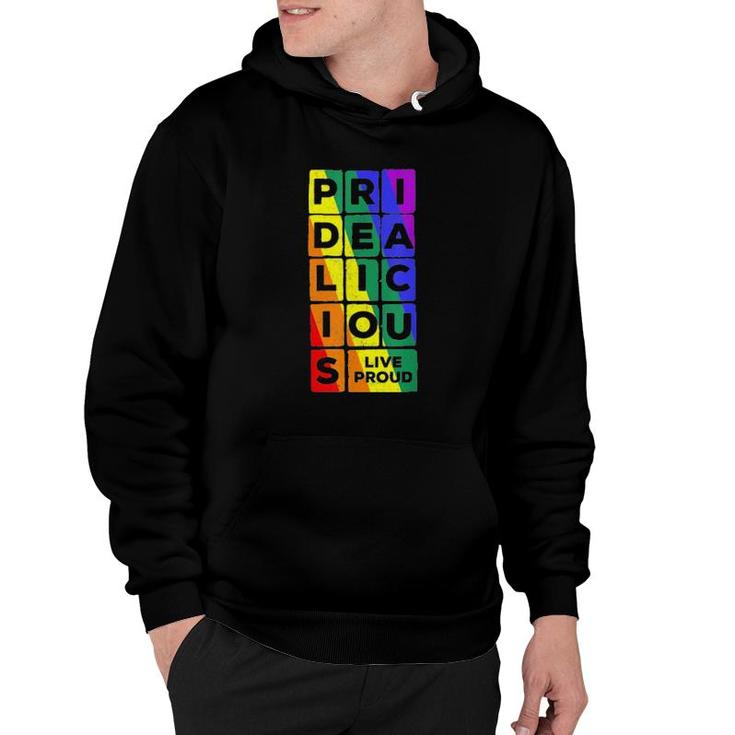 Pridealicious Lgbtq Gay Pride Rainbow  Hoodie
