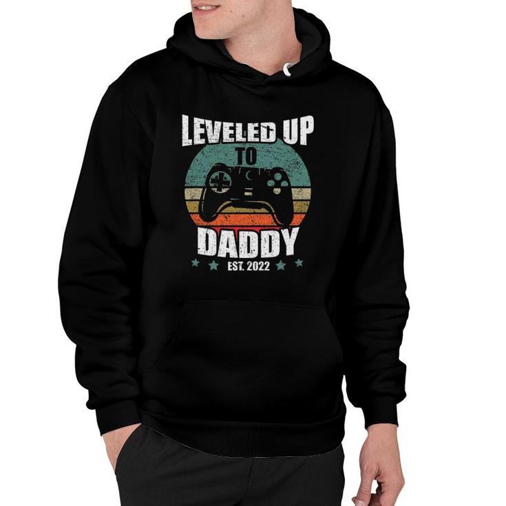 Promoted To Dad Funny Leveled Up To Daddy Est 2022 Ver2 Hoodie