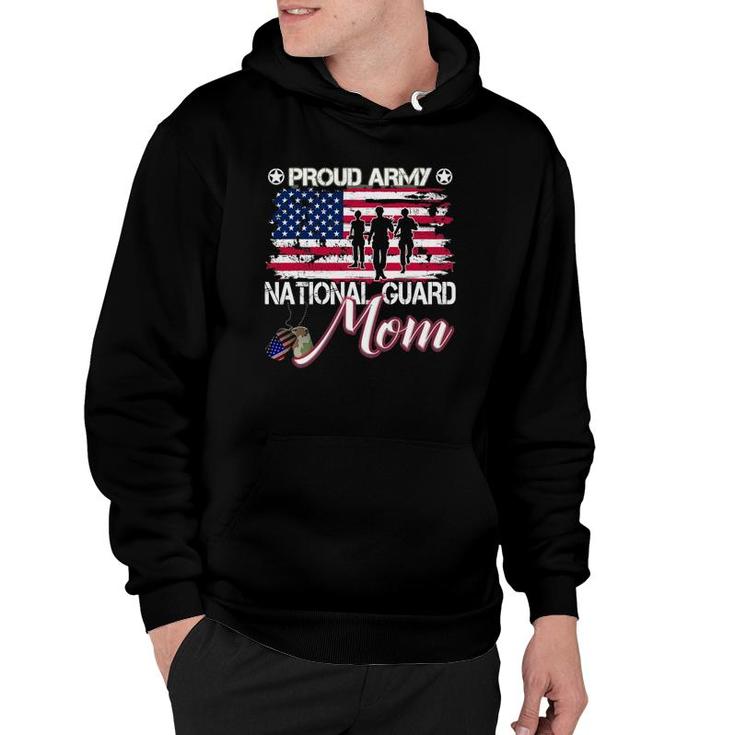 Proud Army National Guard Mom Usa Hear Mothers Day Hoodie