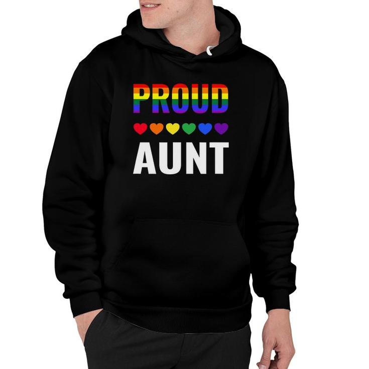 Proud Aunt Gay Pride Month Lgbt Ally Family Lesbian Unisex Hoodie